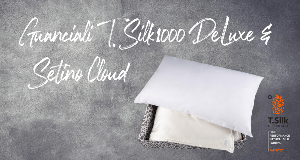 Setino Cloud e 2 guanciali T.Silk1000 DeLuxe